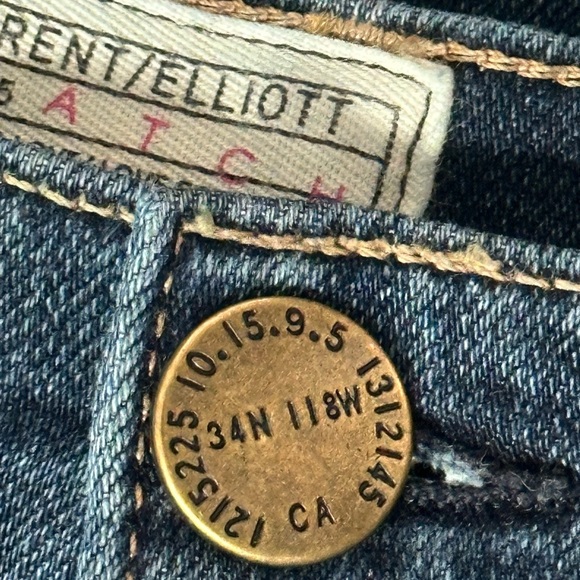 Current/Elliott Dark Blue Ankle Jeans - Picture 3 of 5